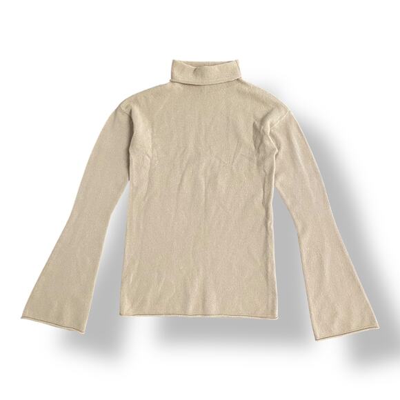 Theory Bell-Sleeve Cashmere Sweater Womens Size XS Brown Business - Picture 1 of 7